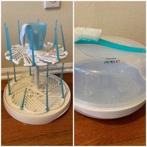 Avent baby bottles sterilizer + bottles drying rack